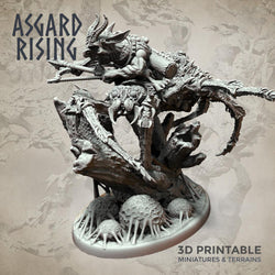 3D Printed Asgard Rising Goblin Spiders Riders Set 32mm Ragnarok D&D (Online Only)