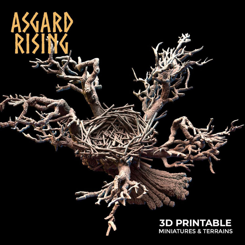3D Printed Asgard Rising Griffin Nest Set - 32mm D&D (Online Only)