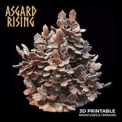 3D Printed Asgard Rising Hazel Bush Set 28 - 32mm Ragnarok D&D (Online Only)