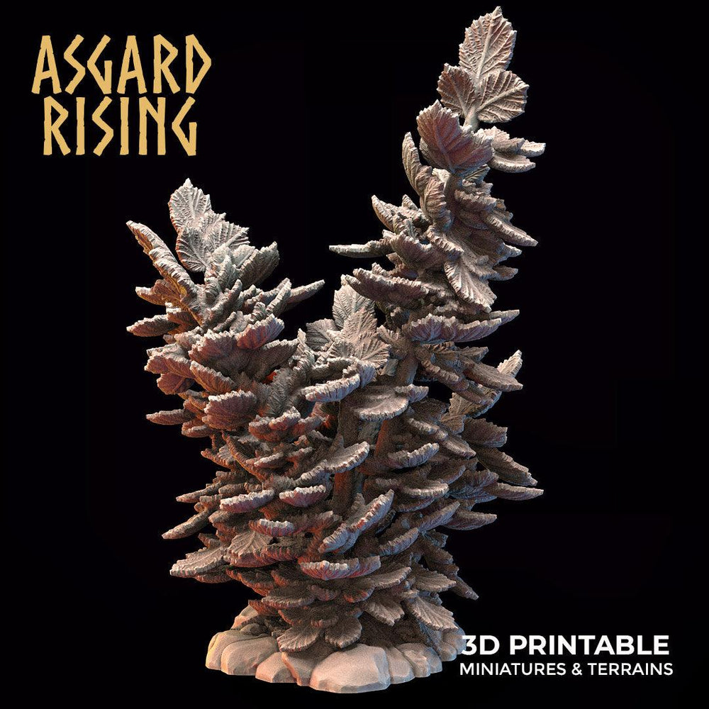 3D Printed Asgard Rising Hazel Bush Set 28 - 32mm Ragnarok D&D (Online Only)