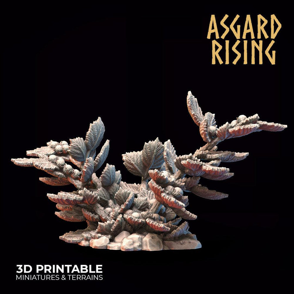 3D Printed Asgard Rising Hazel Bush Set 28 - 32mm Ragnarok D&D (Online Only)