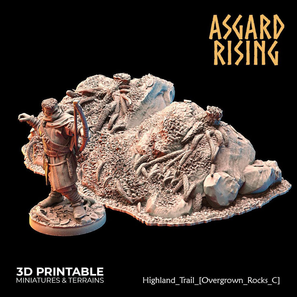 3D Printed Asgard Rising Highland Trail Terrain Set 28 32 mm Wargaming DnD (Online Only)