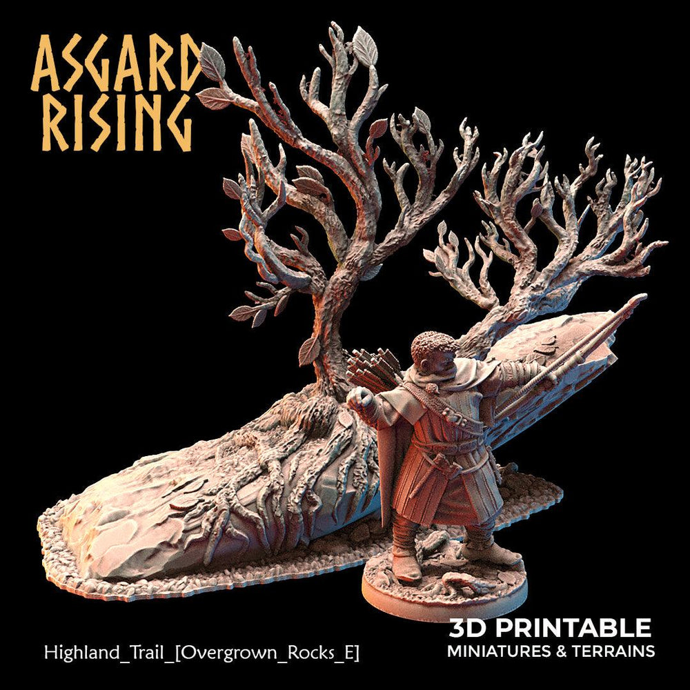 3D Printed Asgard Rising Highland Trail Terrain Set 28 32 mm Wargaming DnD (Online Only)