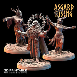 3D Printed Asgard Rising Hofgothi and Priestesses of the Raven Clan - 28 32mm Wargaming DnD (Online Only)