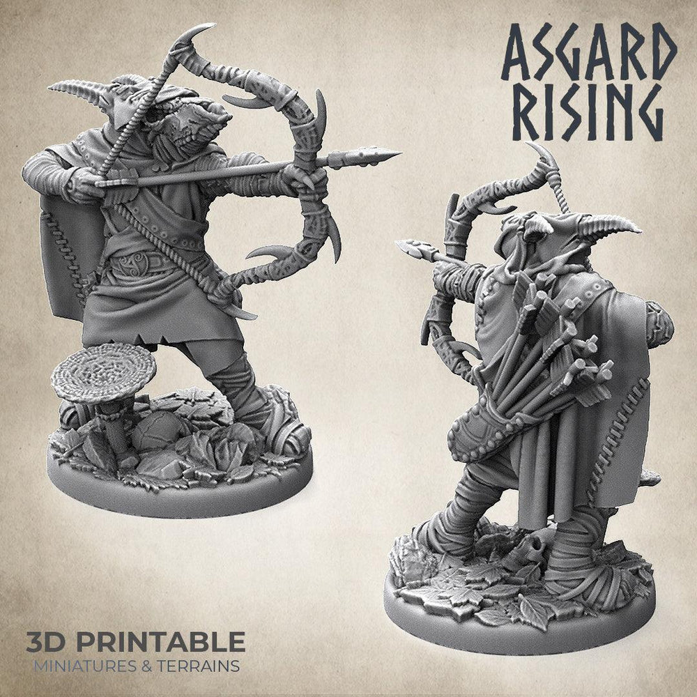 3D Printed Asgard Rising Hunter of the Mountain King 28mm - 32mm Ragnarok D&D (Online Only)