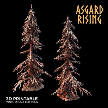 3D Printed Asgard Rising Infected Conifers Spruce Modular Forest Set 28mm 32mm D&D (Online Only)