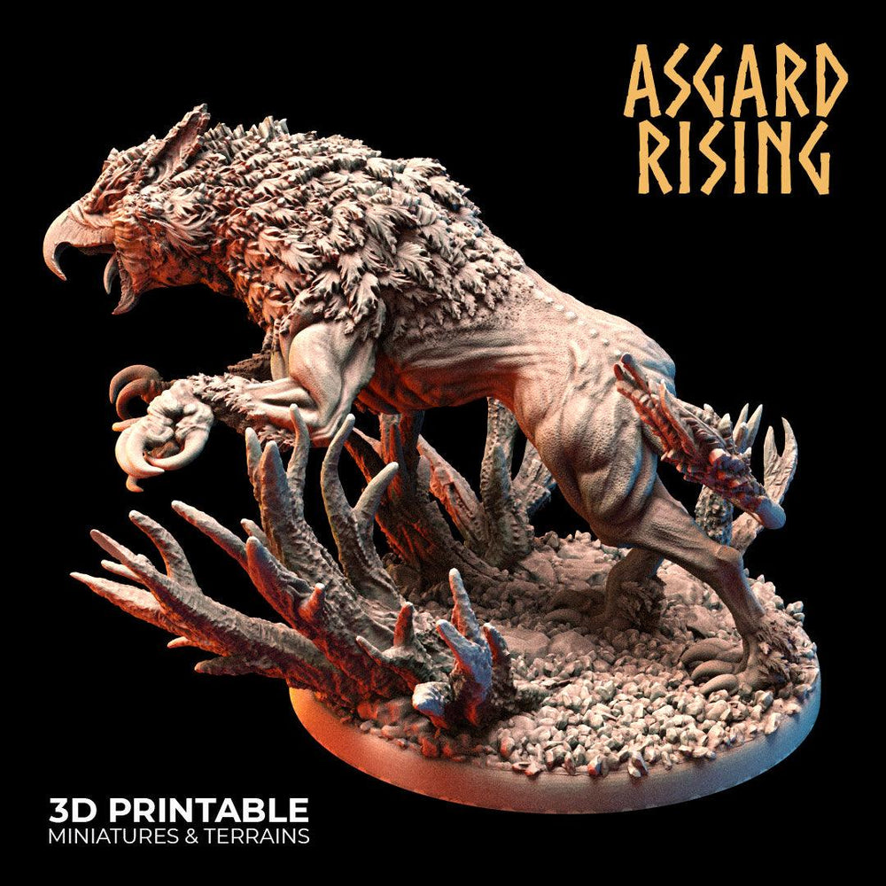 3D Printed Asgard Rising Keythong Wingless Griffin Set - 32mm D&D (Online Only)