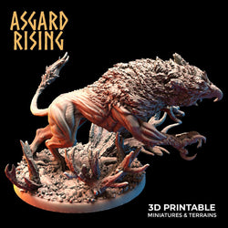 3D Printed Asgard Rising Keythong Wingless Griffin Set - 32mm D&D (Online Only)