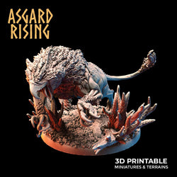 3D Printed Asgard Rising Keythong Wingless Griffin Set - 32mm D&D (Online Only)