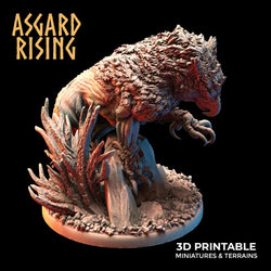3D Printed Asgard Rising Keythong Wingless Griffin Set - 32mm D&D (Online Only)