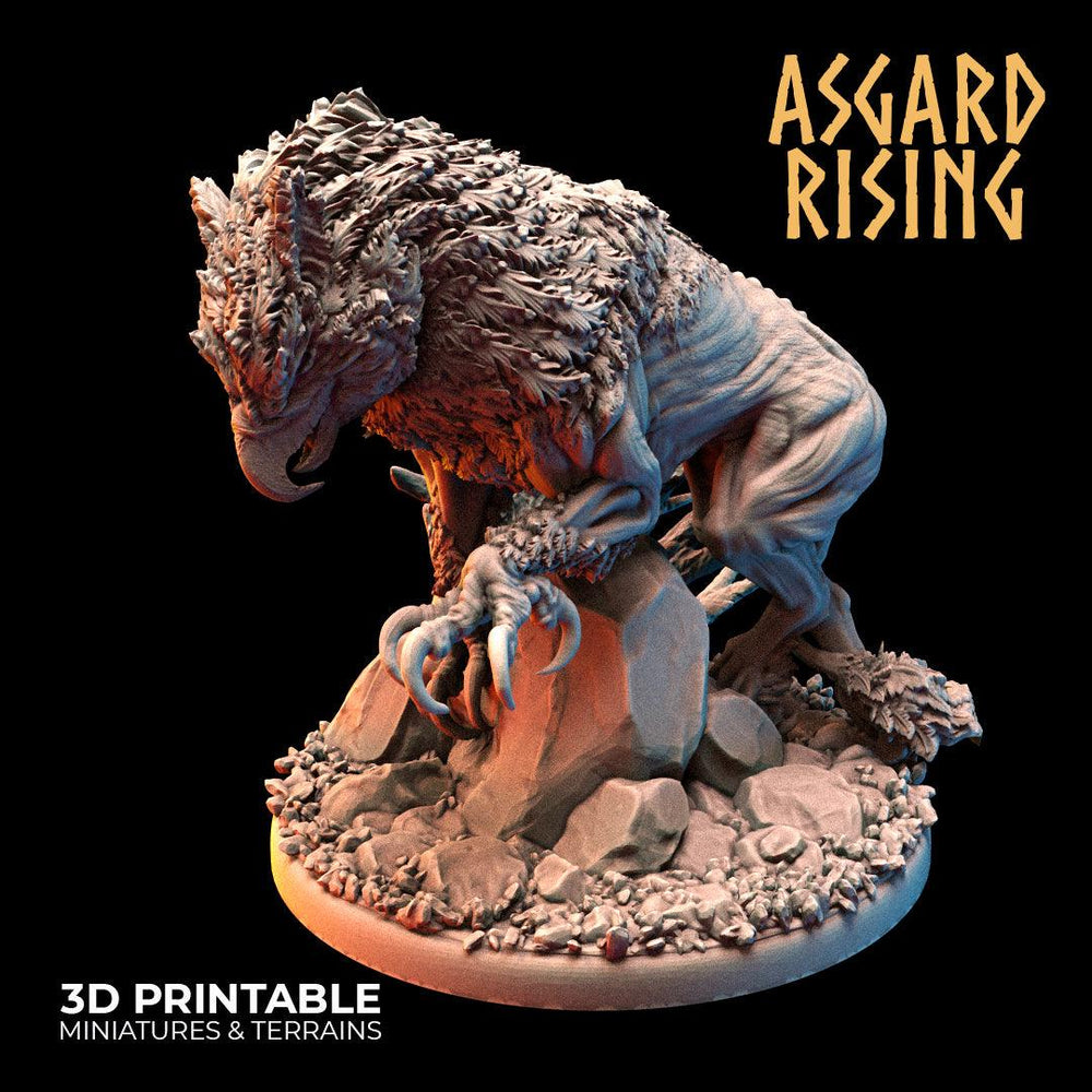 3D Printed Asgard Rising Keythong Wingless Griffin Set - 32mm D&D (Online Only)