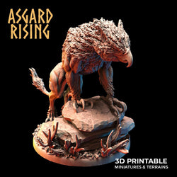 3D Printed Asgard Rising Keythong Wingless Griffin Set - 32mm D&D (Online Only)