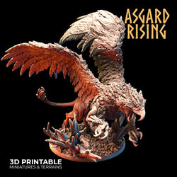 3D Printed Asgard Rising King of all Creatures Griffin Set - 32mm D&D (Online Only)