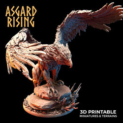3D Printed Asgard Rising King of all Creatures Griffin Set - 32mm D&D (Online Only)