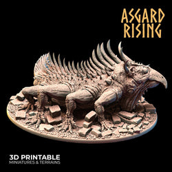 3D Printed Asgard Rising King of Serpents - Basilisk 32mm D&D (Online Only)