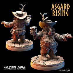 3D Printed Asgard Rising Male Dwarven Townsfolk Modular Set 28mm - 32mm (Online Only)