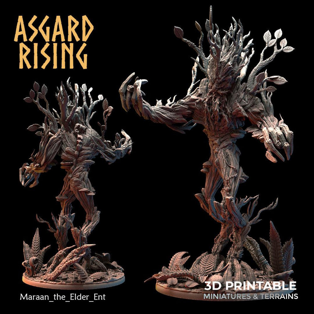 3D Printed Asgard Rising Maraan the Elder Ent 28 32 mm Wargaming DnD (Online Only)