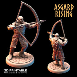 3D Printed Asgard Rising Medieval Bowmen Set 28mm - 32mm Ragnarok D&D (Online Only)