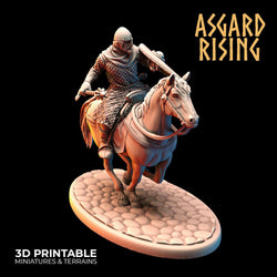 3D Printed Asgard Rising Medieval Calvary Set 28mm - 32mm Ragnarok D&D (Online Only)
