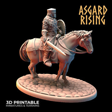 3D Printed Asgard Rising Medieval Calvary Set 28mm - 32mm Ragnarok D&D (Online Only)