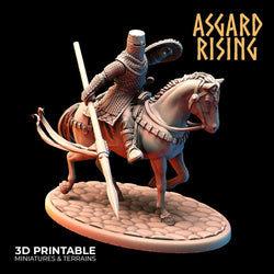 3D Printed Asgard Rising Medieval Calvary Set 28mm - 32mm Ragnarok D&D (Online Only)