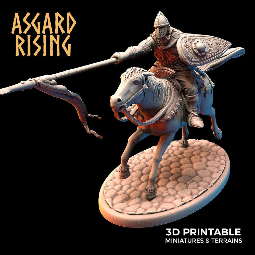 3D Printed Asgard Rising Medieval Calvary Set 28mm - 32mm Ragnarok D&D (Online Only)