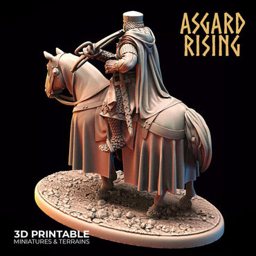 3D Printed Asgard Rising Medieval Heavy Calvary Crossbowman 32mm Ragnarok D&D (Online Only)