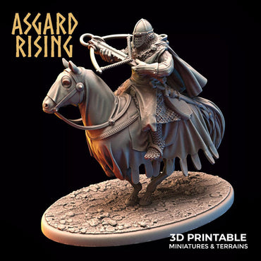 3D Printed Asgard Rising Medieval Heavy Calvary Running Crossbowman 32mm Ragnarok D&D (Online Only)
