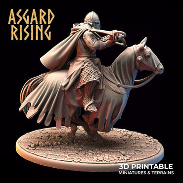 3D Printed Asgard Rising Medieval Heavy Calvary Running Crossbowman 32mm Ragnarok D&D (Online Only)