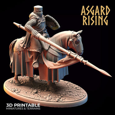 3D Printed Asgard Rising Medieval Heavy Calvary Set 28mm - 32mm Ragnarok D&D (Online Only)