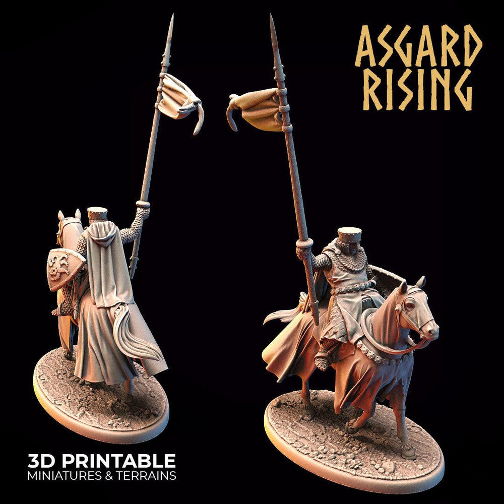 3D Printed Asgard Rising Medieval Heavy Calvary Set 28mm - 32mm Ragnarok D&D (Online Only)