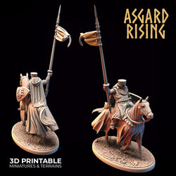 3D Printed Asgard Rising Medieval Heavy Calvary Set 28mm - 32mm Ragnarok D&D (Online Only)