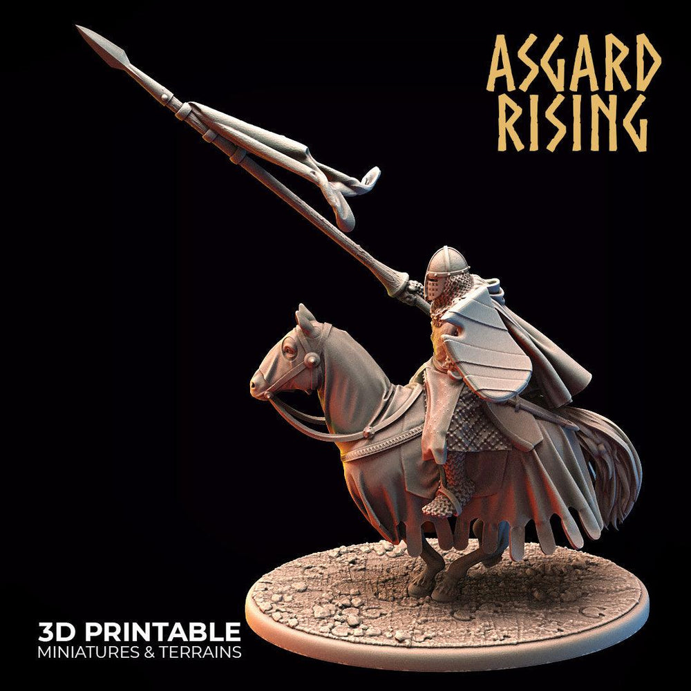 3D Printed Asgard Rising Medieval Heavy Calvary Set 28mm - 32mm Ragnarok D&D (Online Only)