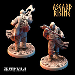 3D Printed Asgard Rising Medieval Knights Set 28mm - 32mm Ragnarok D&D (Online Only)
