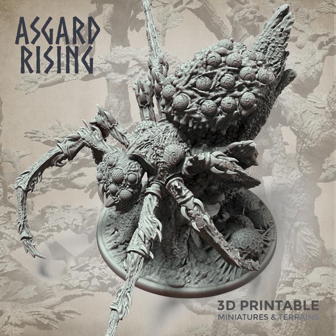 3D Printed Asgard Rising Nightmare Spider Big Model 32mm D&D (Online Only)