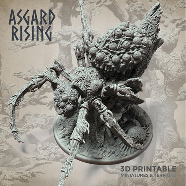 3D Printed Asgard Rising Nightmare Spider Big Model 32mm D&D (Online Only)