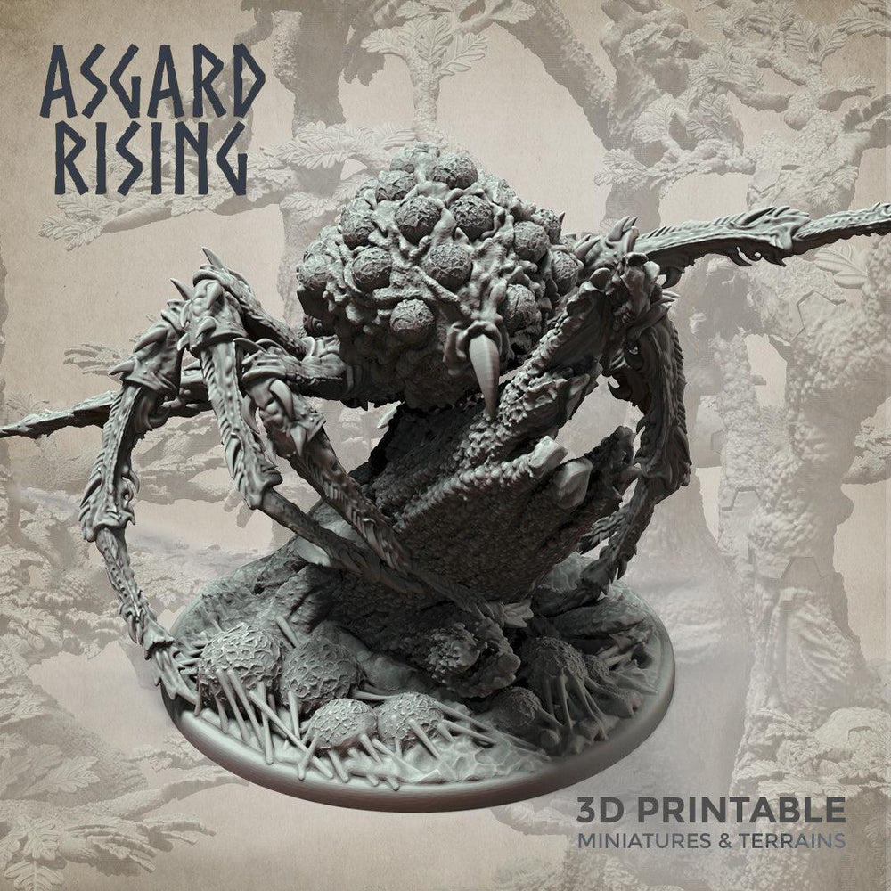 3D Printed Asgard Rising Nightmare Spider Big Model 32mm D&D (Online Only)