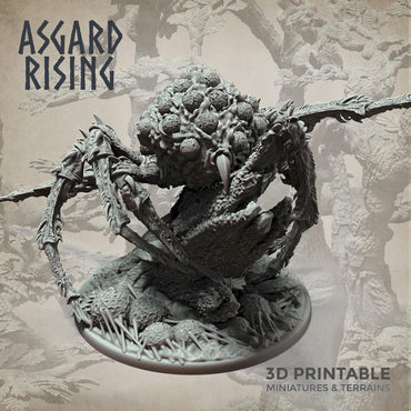 3D Printed Asgard Rising Nightmare Spider Big Model 32mm D&D (Online Only)