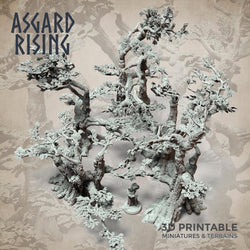 3D Printed Asgard Rising Oak Modular Forest Set 32mm Ragnarok D&D (Online Only)