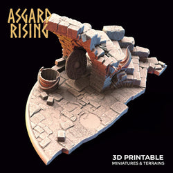3D Printed Asgard Rising Riddle of Steel Diorama Blacksmith 28mm 32mm Ragnarok D&D (Online Only)