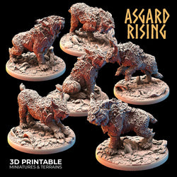 3D Printed Asgard Rising Royal Battle Lynxes 28 32 mm Wargaming DnD (Online Only)