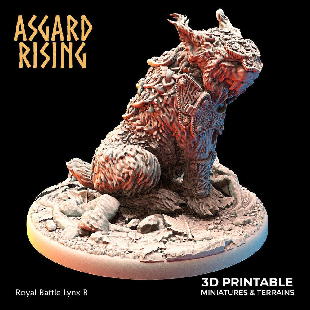 3D Printed Asgard Rising Royal Battle Lynxes 28 32 mm Wargaming DnD (Online Only)
