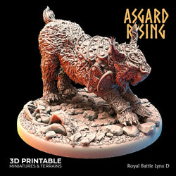 3D Printed Asgard Rising Royal Battle Lynxes 28 32 mm Wargaming DnD (Online Only)