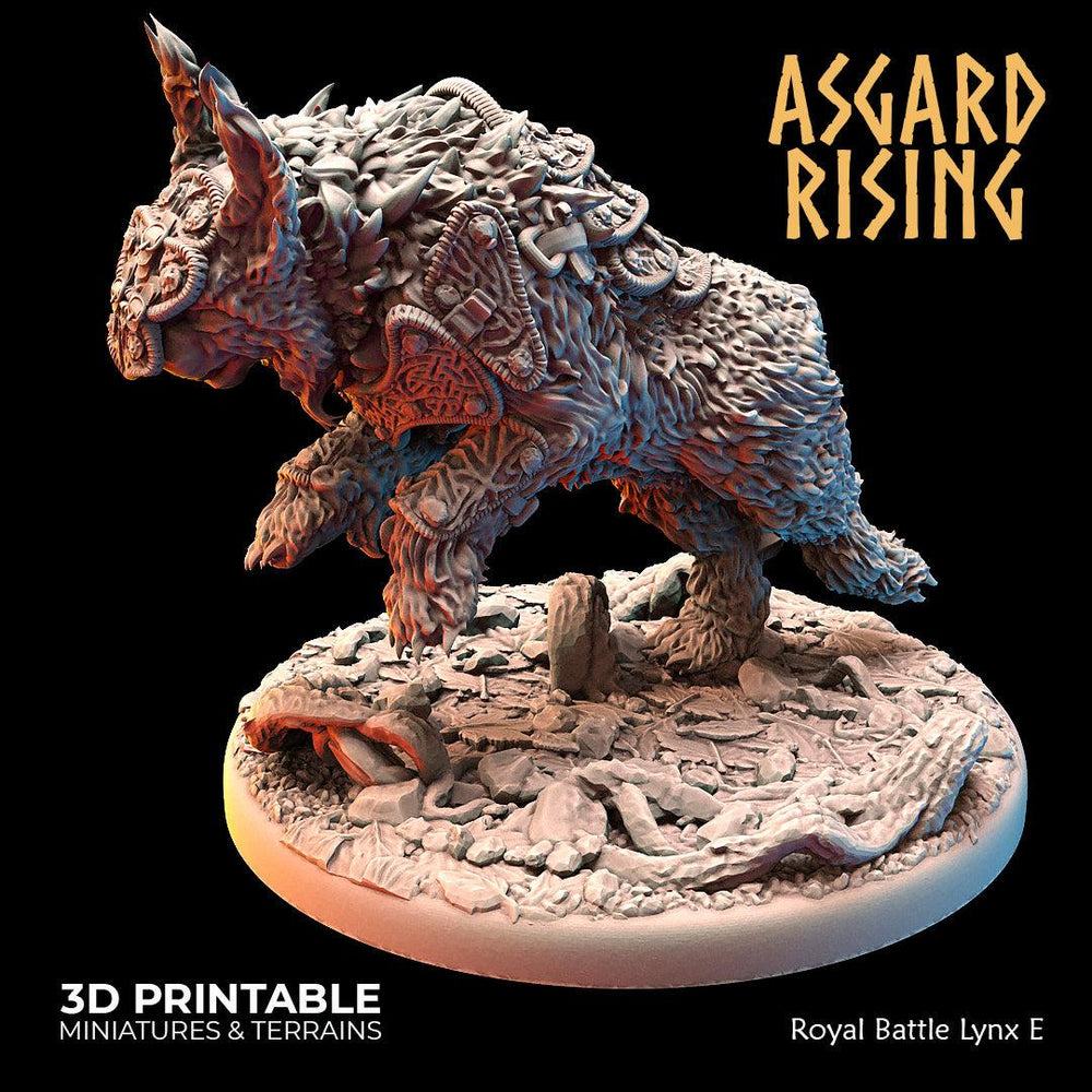3D Printed Asgard Rising Royal Battle Lynxes 28 32 mm Wargaming DnD (Online Only)