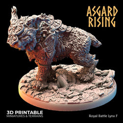 3D Printed Asgard Rising Royal Battle Lynxes 28 32 mm Wargaming DnD (Online Only)