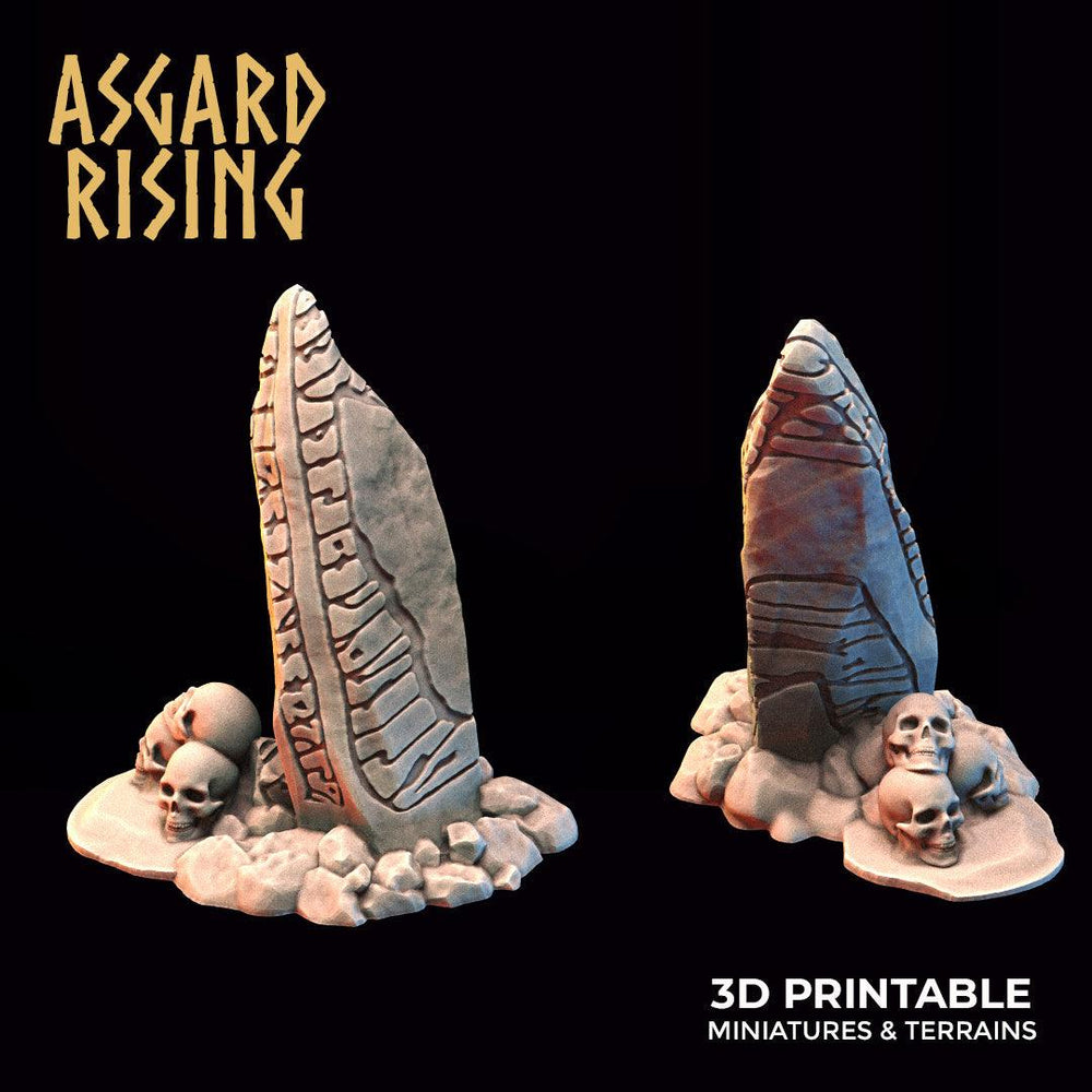 3D Printed Asgard Rising Rune Stones Set 28mm - 32mm Ragnarok D&D (Online Only)