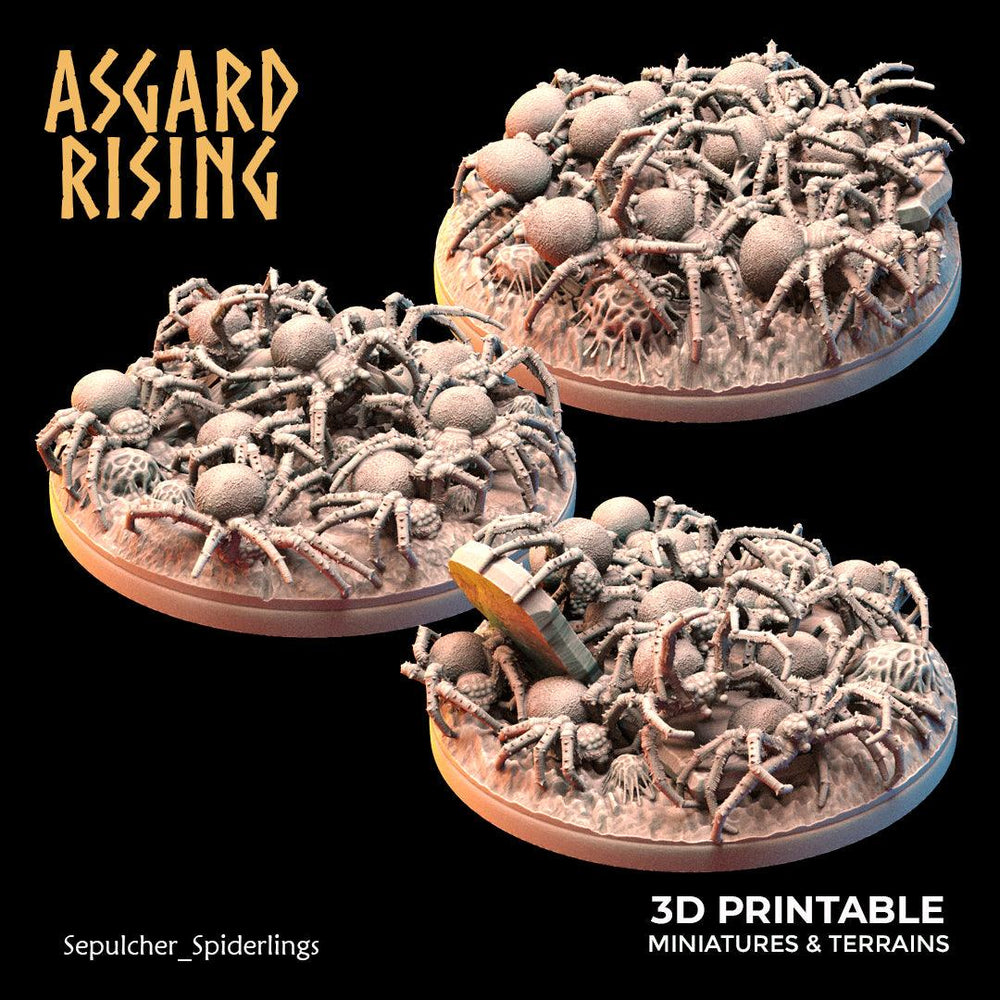 3D Printed Asgard Rising Sepulcher Spiderlings 28 32 mm Wargaming DnD (Online Only)