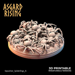 3D Printed Asgard Rising Sepulcher Spiderlings 28 32 mm Wargaming DnD (Online Only)