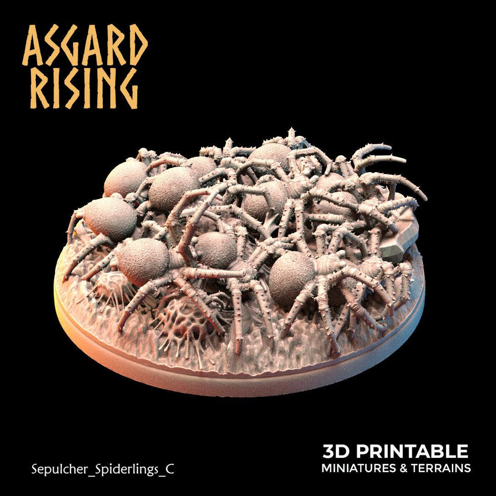 3D Printed Asgard Rising Sepulcher Spiderlings 28 32 mm Wargaming DnD (Online Only)