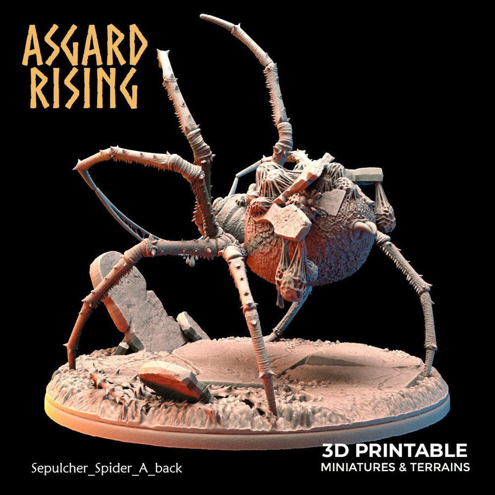 3D Printed Asgard Rising Sepulcher Spiders 28 32 mm Wargaming DnD (Online Only)